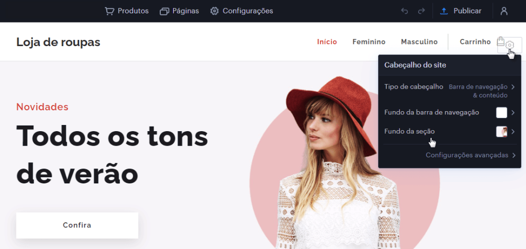 Crie a sua loja com o editor do ShopBuilder - www.amen.pt